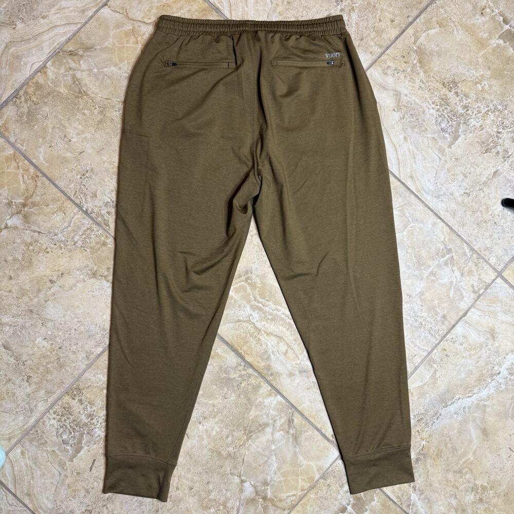 Vuori Sunday Performance Joggers Men’s XL Brown Tapered Zip Pocket V416 - Picture 4 of 6